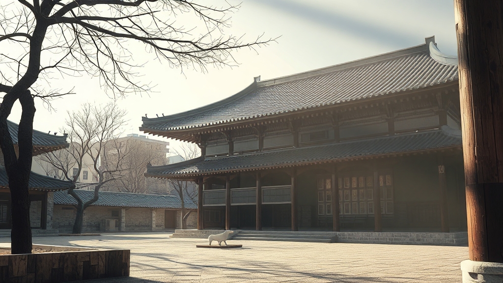 해인사 장경판전: 팔만대장경의 과학, 역사, 그리고 숨겨진 비밀 2 해인사 장경판전 소개 (realistic 스타일)