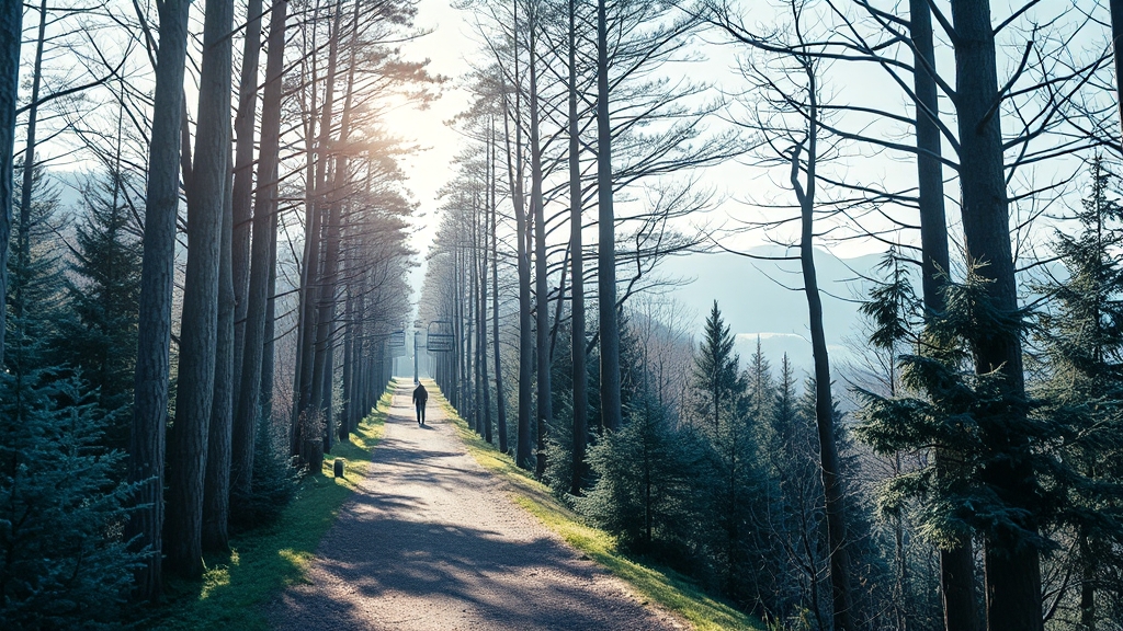 한화리조트 평창 완전정복: 객실, 부대시설, 맛집, 주변 관광지 A to Z 8 주변 관광지: 웰니스 숲길 & 피닉스 평창 (realistic 스타일)