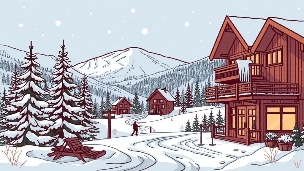 무주 스키장 완전정복: 리프트권 할인부터 렌탈, 숙박, 경비까지! 6 숙박 할인 정보 (illustration 스타일)