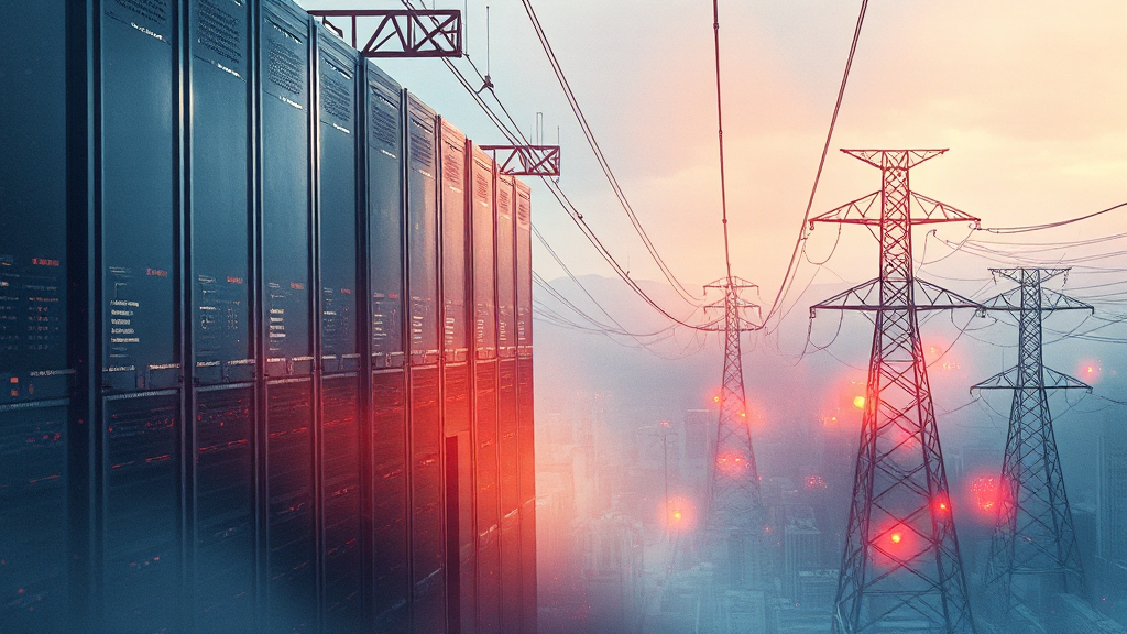AI 시대, 폭증하는 전력 수요! 데이터센터부터 전력망 투자 전략까지 6 전력망 건설 및 확충의 중요성 (watercolor 스타일)