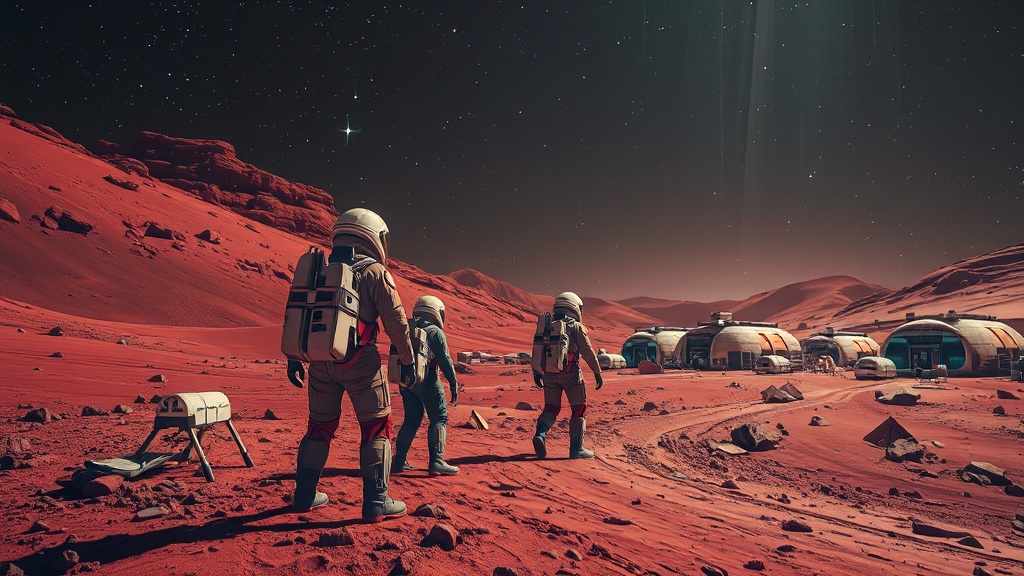 화성 여행 A to Z: 풍경, 물, 생명체 가능성, 준비사항, 최신 연구 5 화성 여행, 뭘 준비해야 할까? (realistic 스타일)