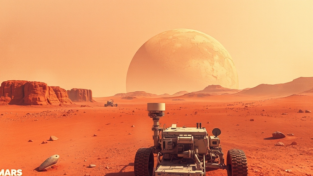 화성 여행 A to Z: 풍경, 물, 생명체 가능성, 준비사항, 최신 연구 6 화성 탐험, 가상 체험은? (watercolor 스타일)