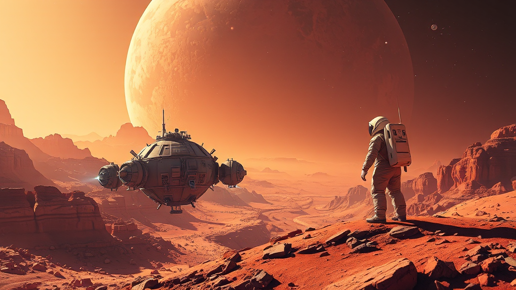 화성 여행 A to Z: 풍경, 물, 생명체 가능성, 준비사항, 최신 연구 8 미래의 화성 여행, 현실이 될까? (realistic 스타일)