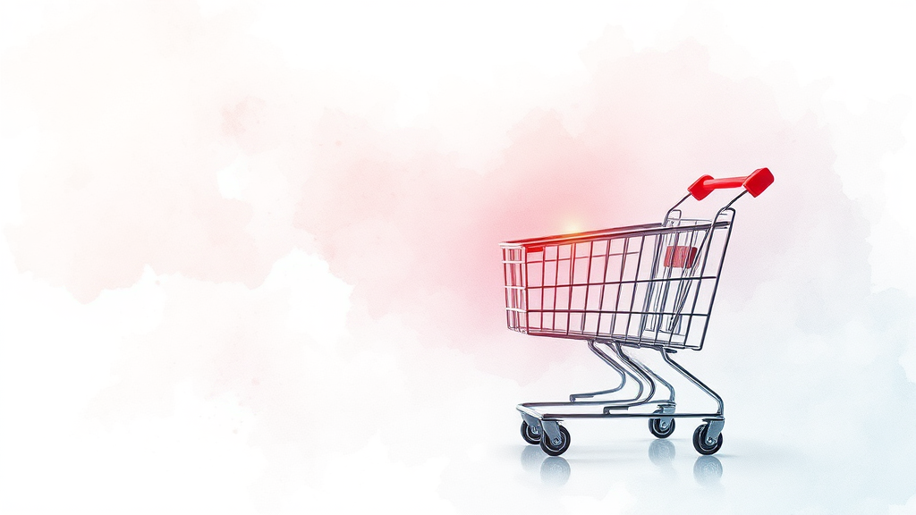 AI 쇼핑 주의사항 (watercolor 스타일)