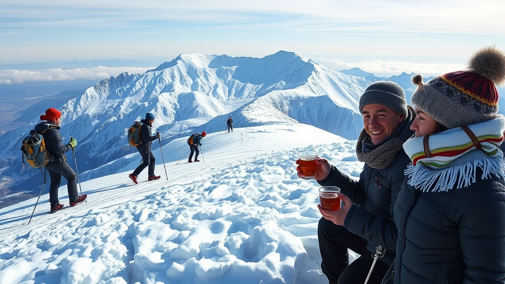 겨울 설악산 대청봉 완벽 가이드: 등반 코스, 준비물, 날씨, 절경 A to Z 3 겨울 설악산 등반 준비물 (realistic 스타일)