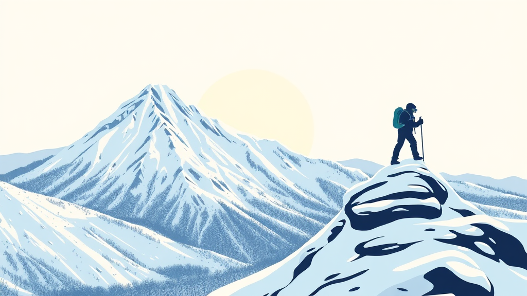 겨울 설악산 대청봉 완벽 가이드: 등반 코스, 준비물, 날씨, 절경 A to Z 4 설악산 등반 코스 추천 (illustration 스타일)