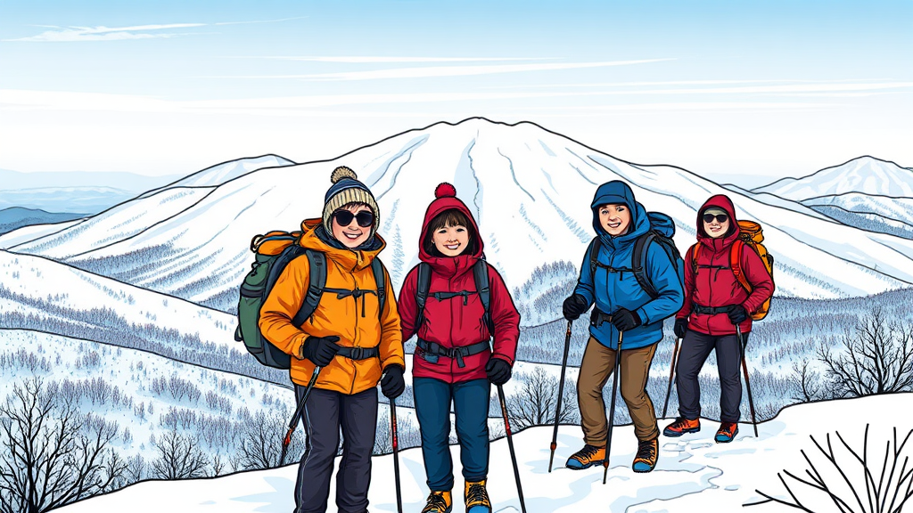 겨울 설악산 대청봉 완벽 가이드: 등반 코스, 준비물, 날씨, 절경 A to Z 5 설악산 겨울 산행 팁 (illustration 스타일)