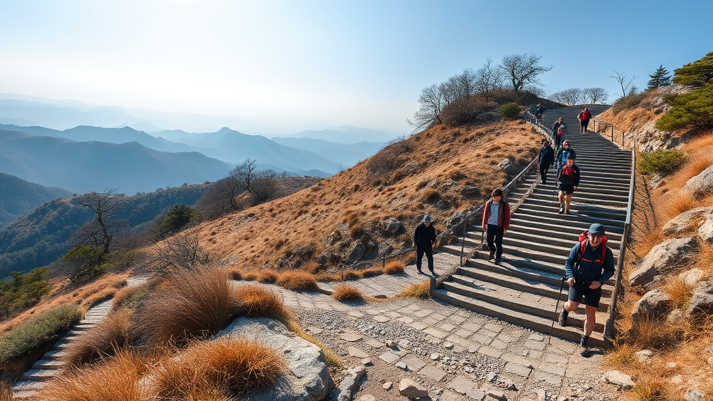 코스별 완벽 분석: 소요 시간 & 난이도 (realistic 스타일)
