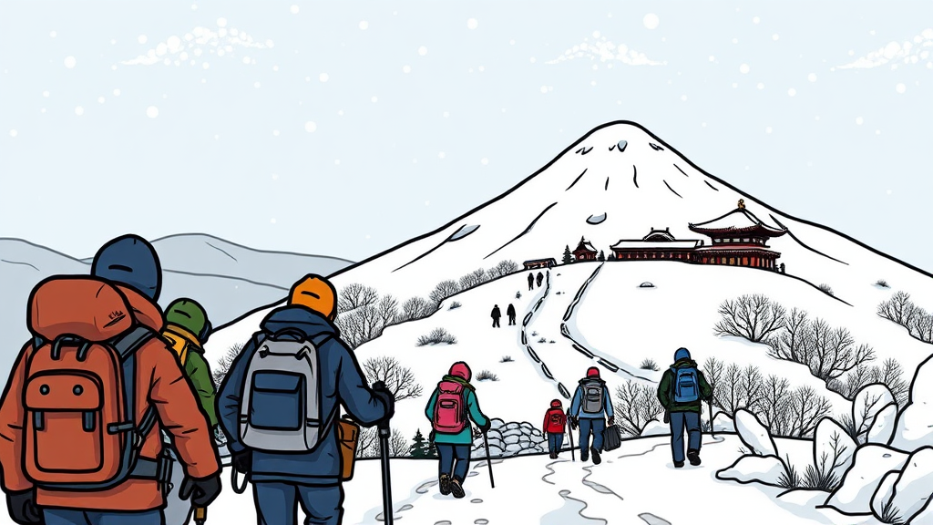 겨울 오대산 등산 완벽 가이드: 코스 추천, 준비물, 설경 명소 A to Z 3 등산 코스 추천 및 정보 (cartoon 스타일)