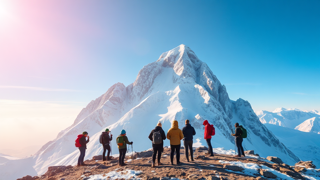 겨울 오대산 등산 완벽 가이드: 코스 추천, 준비물, 설경 명소 A to Z 6 비로봉 정상: 설경 감상 및 후기 (watercolor 스타일)