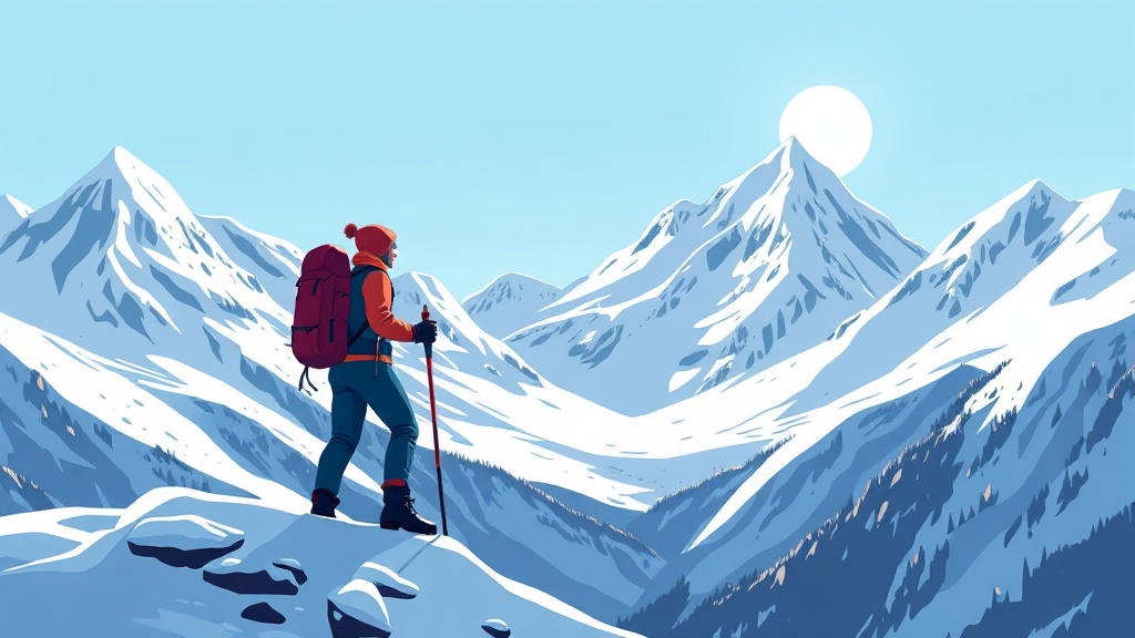 눈꽃 명소 Top 12 (cartoon 스타일)