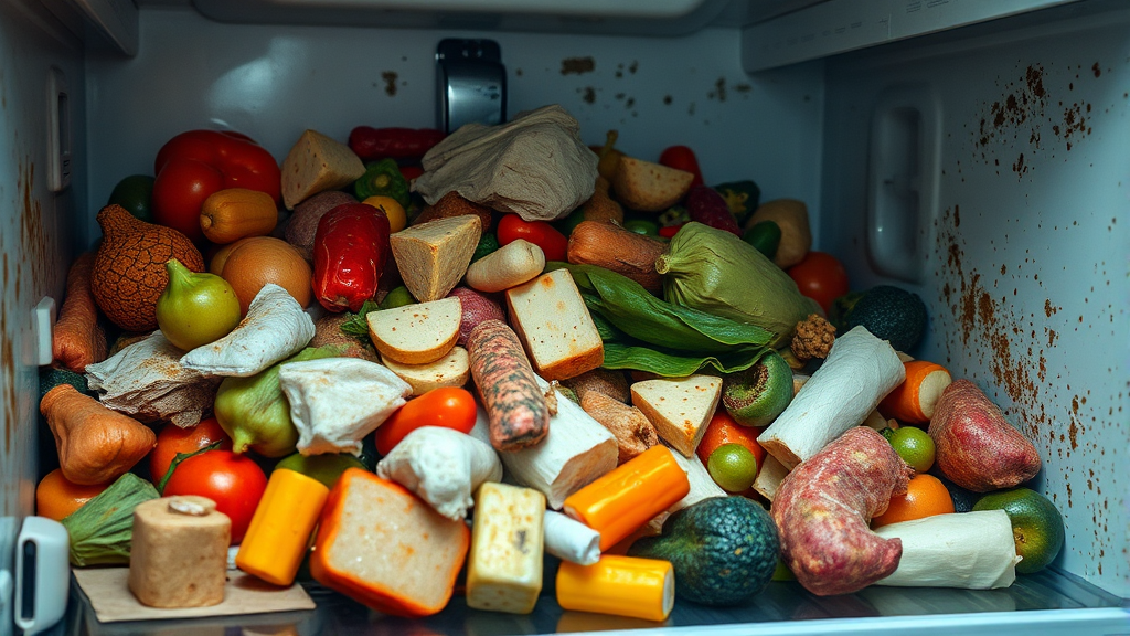 냉장고 냄새, 왜 문제일까? (realistic 스타일)