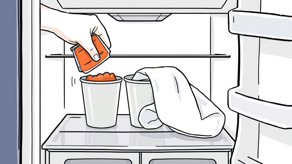 다 쓴 핫팩, 탈취제로 변신! (illustration 스타일)