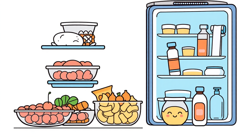 냉장고 냄새, 이렇게 예방하세요! (illustration 스타일)