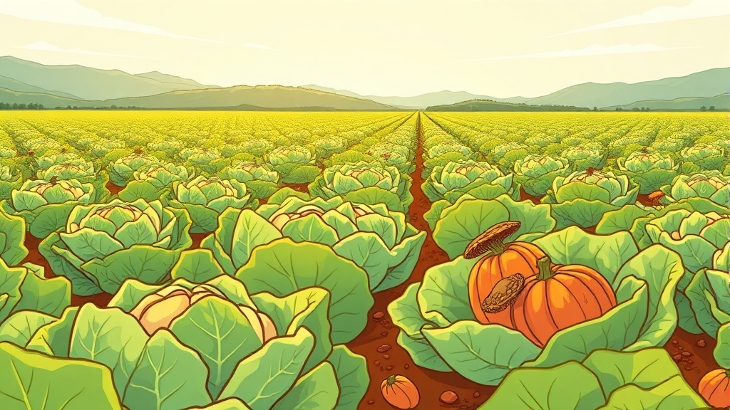 충청도 김치: 순하고 부드러운 맛 (cartoon 스타일)