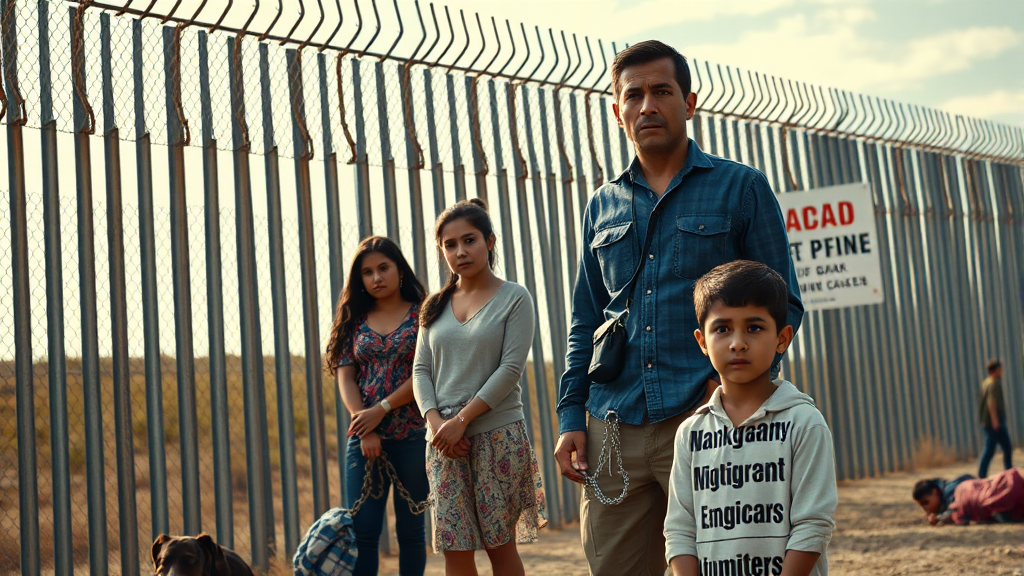 향후 이민 정책 전망 (realistic 스타일)