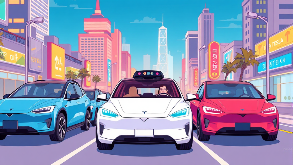 로보택시 앱, 한국 출시 신호탄? (cartoon 스타일)