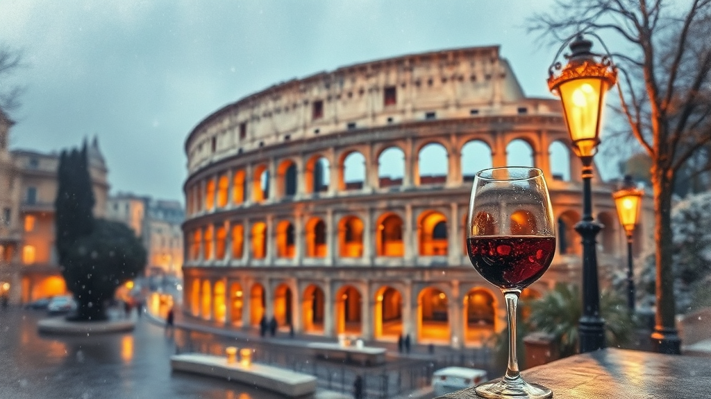 12월 로마 여행 완벽 가이드: 날씨, 옷차림, 크리스마스, 명소, 꿀팁! 3 12월 로마 날씨 완벽 대비 (watercolor 스타일)