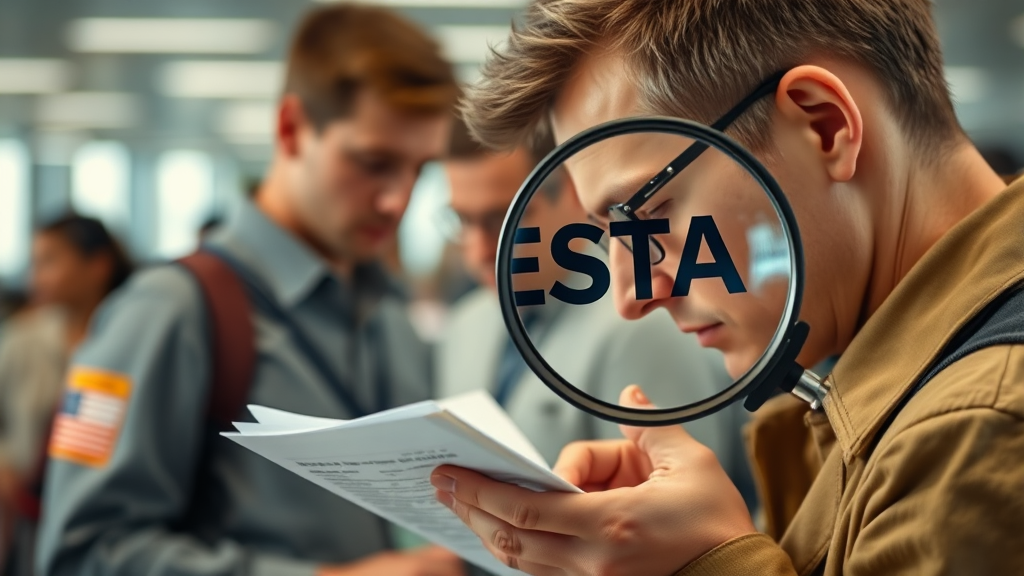 ESTA 심사 강화 완벽 분석: 거절 사유, 대응 전략, 비자 차이 A to Z 2 ESTA 심사 왜 강화됐나? (realistic 스타일)