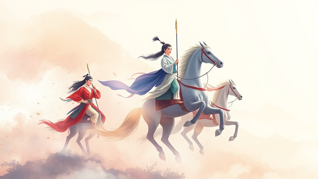 환단고기 논쟁 총정리: 역사, 위서 논란, 정치적 의미 완벽 해설 3 환단고기의 주요 내용 (watercolor 스타일)