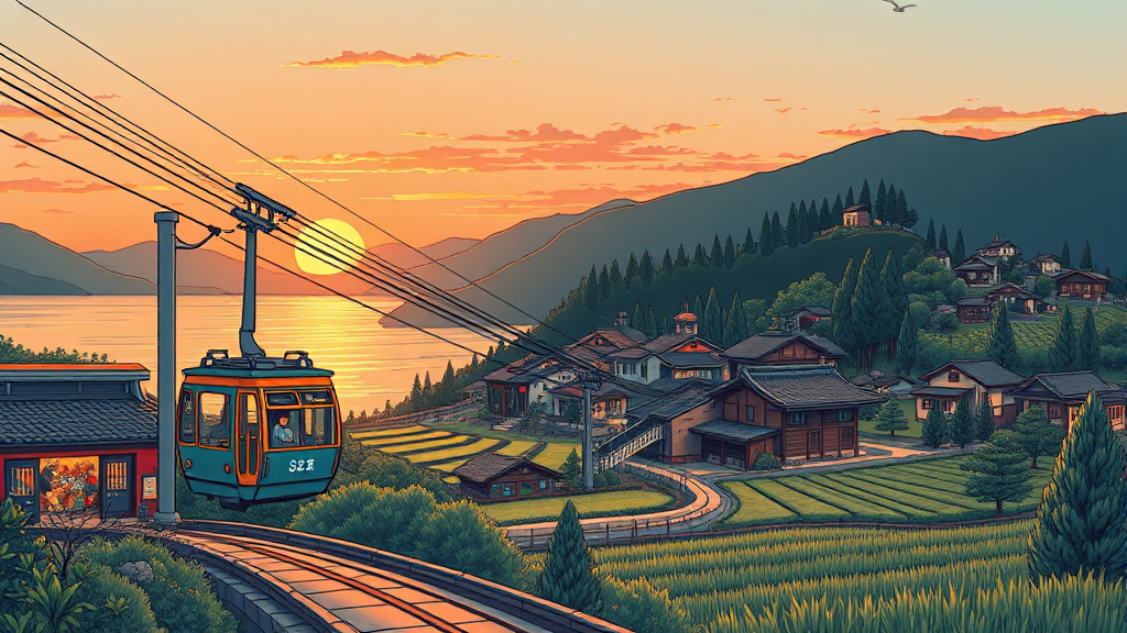 주변 관광 명소 (illustration 스타일)