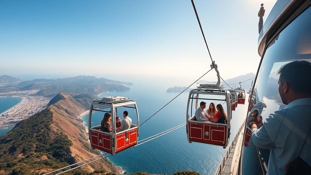 사천 케이블카 여행 결론 (realistic 스타일)