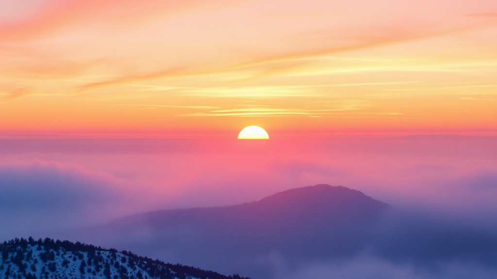 나만의 해돋이 스타일 찾기 (watercolor 스타일)