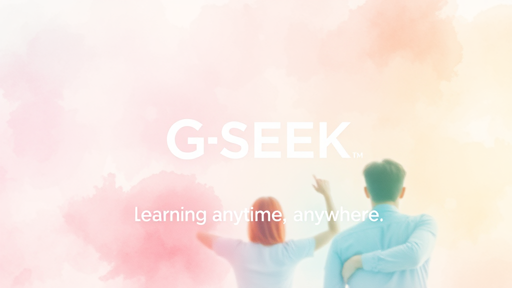 GSEEK, 가입부터 이용까지 (watercolor 스타일)