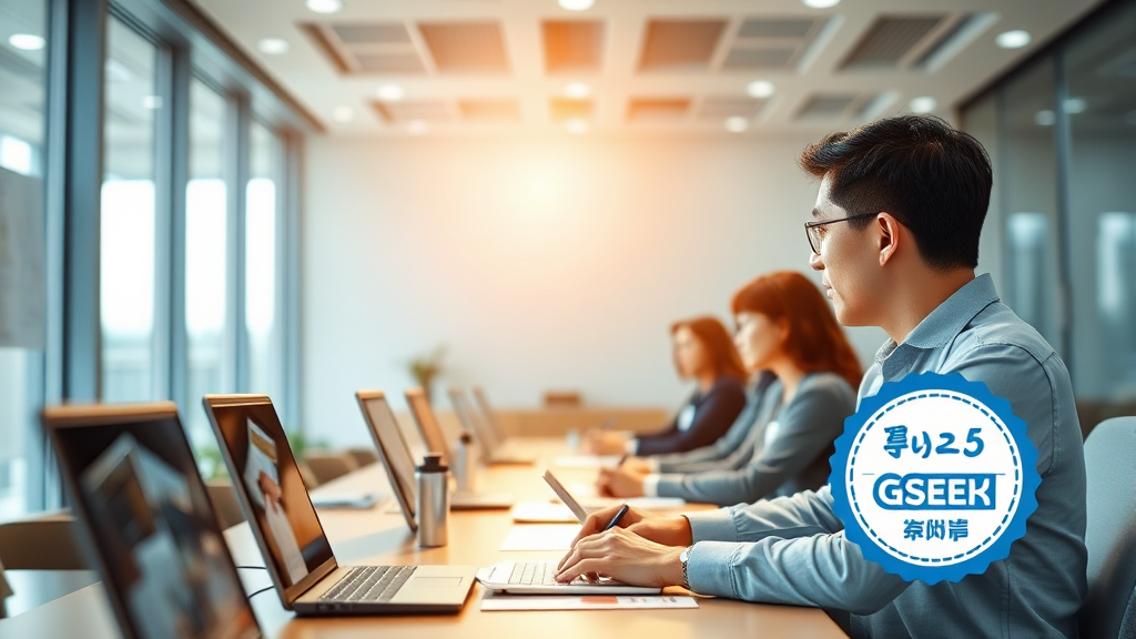 GSEEK 의무교육, 놓치지 마세요! (realistic 스타일)