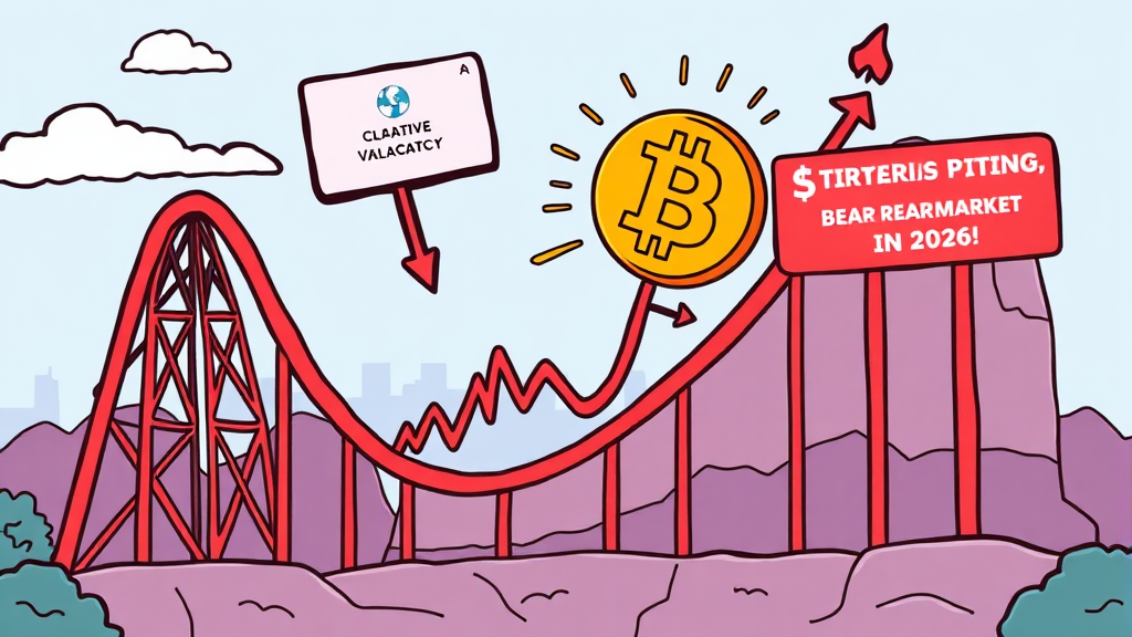 중립 & 약세 시나리오: 조정 가능성은? (cartoon 스타일)