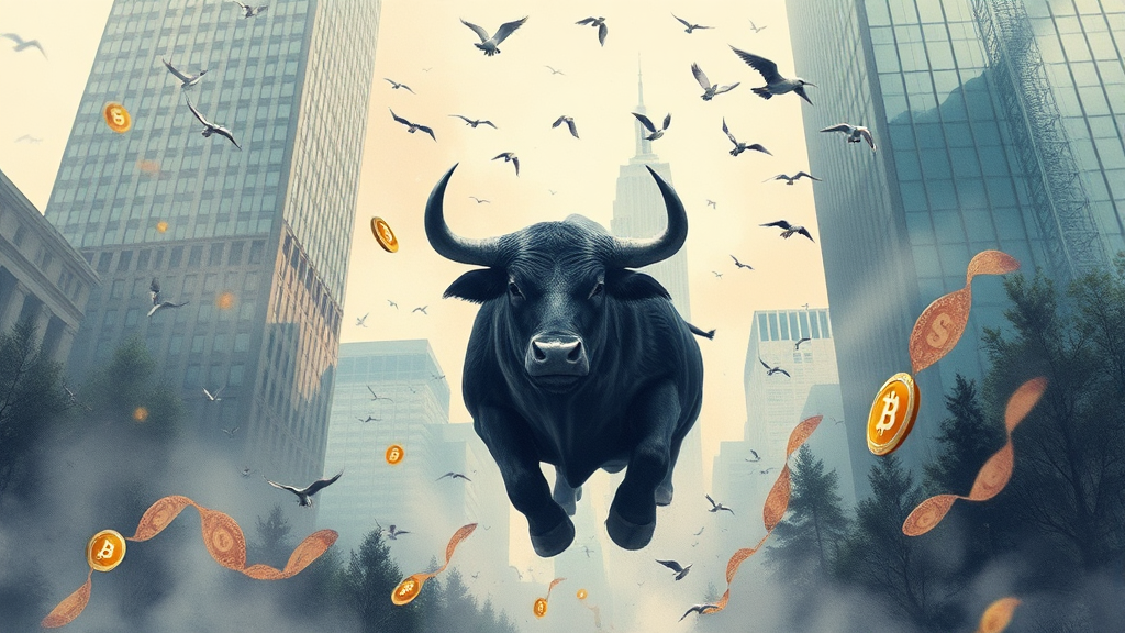 ETF & 기관 투자, 시장 판도 바꿀까? (watercolor 스타일)