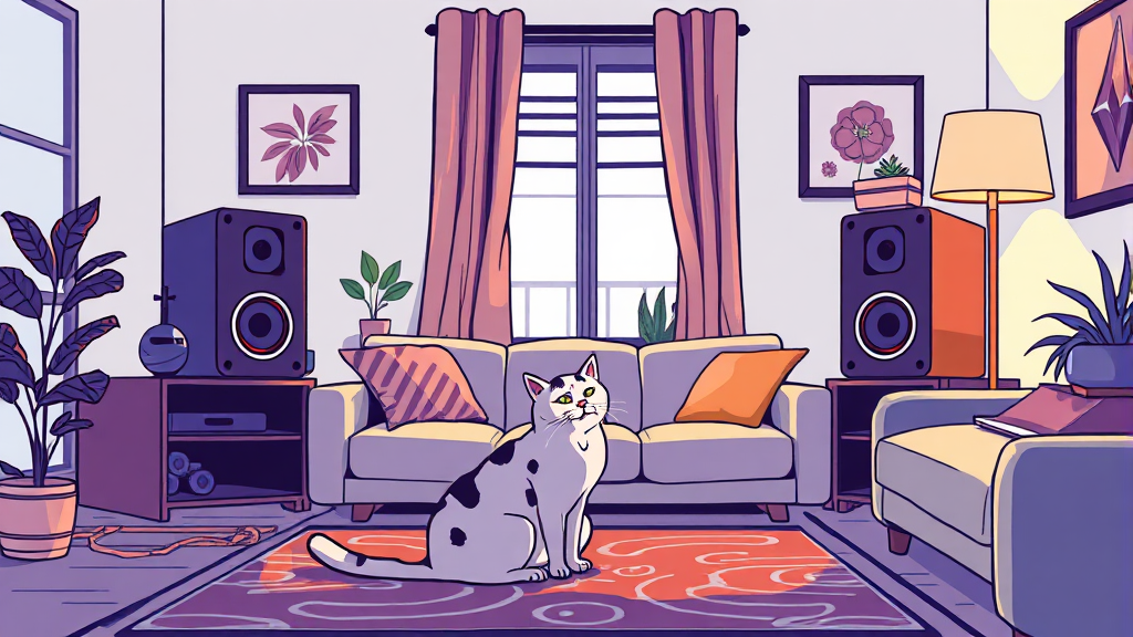 이어폰 대신 스피커, 좋은 선택일까? (illustration 스타일)