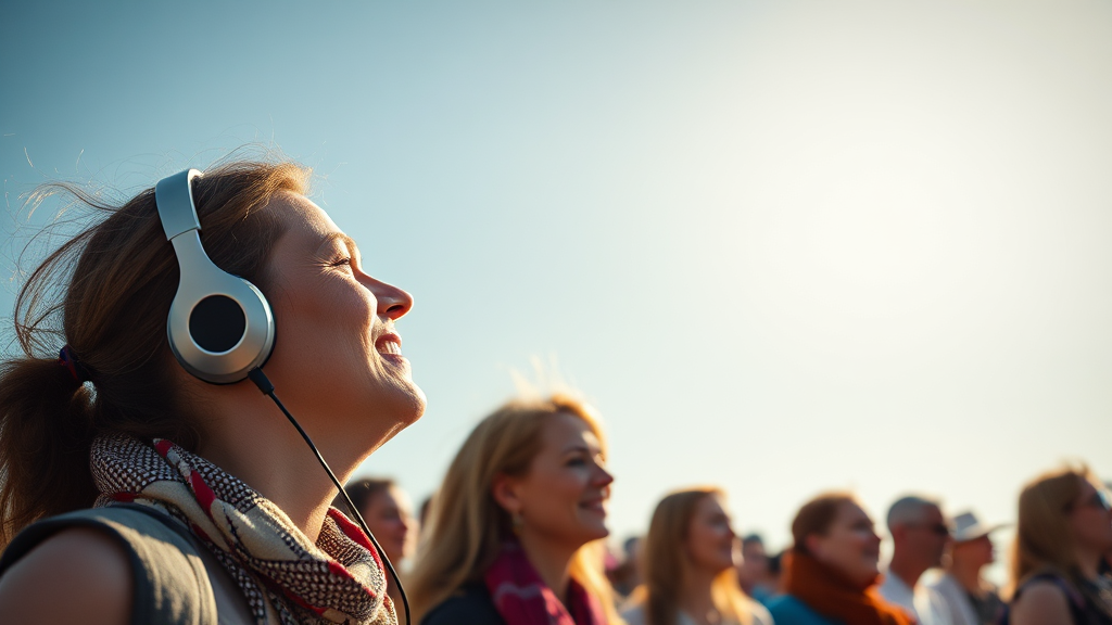 소중한 청력, 지켜주세요! (realistic 스타일)