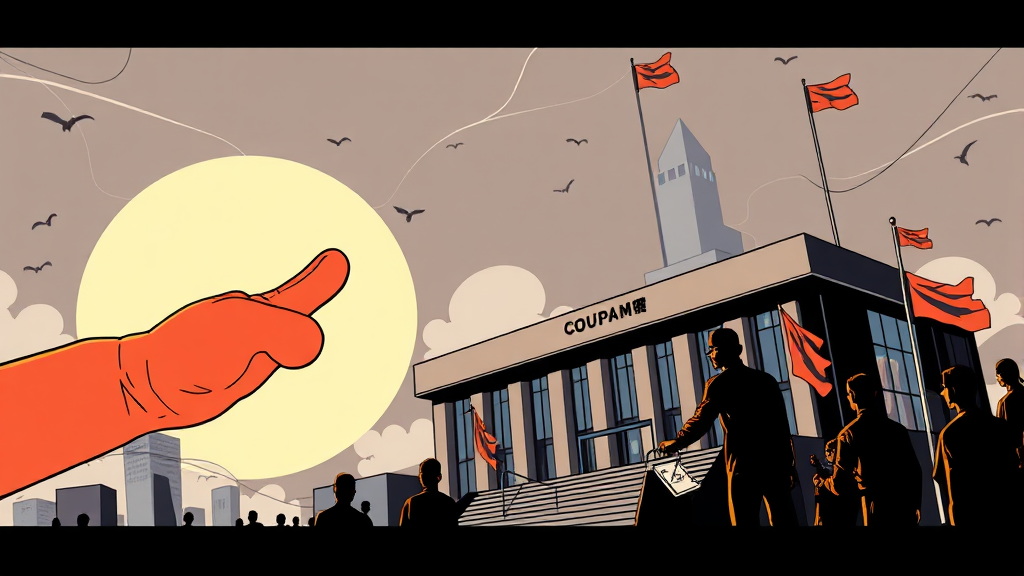 쿠팡 세무조사 개요 (illustration 스타일)