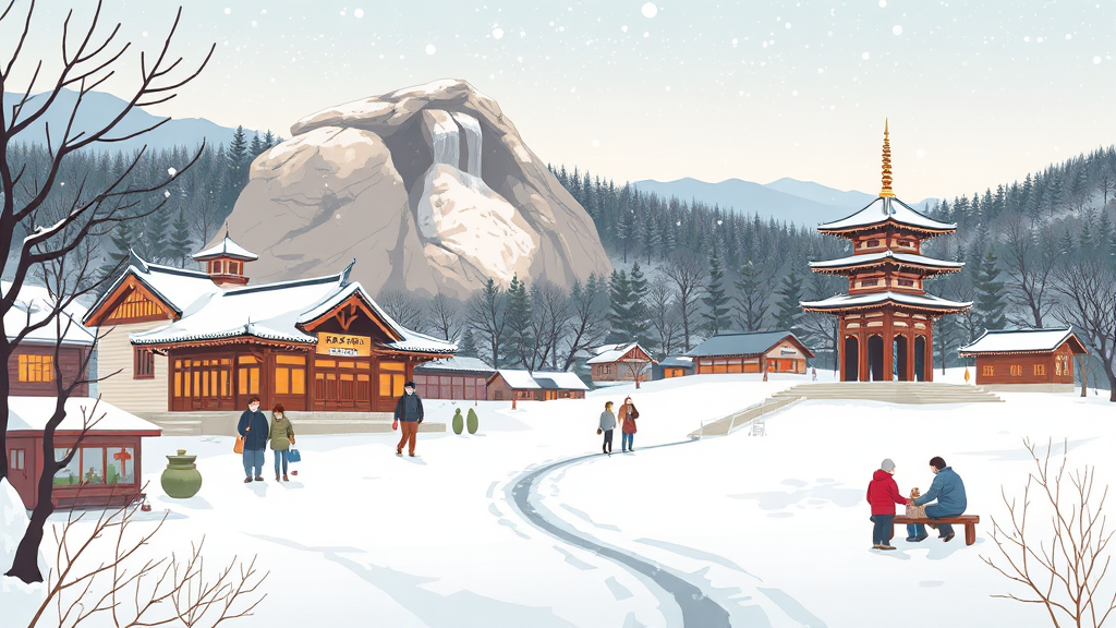 영양 꽁꽁겨울축제 완전정복! 빙어낚시, 얼음썰매, 먹거리, 주차꿀팁 & 주변여행 7 축제 주변 볼거리 (illustration 스타일)