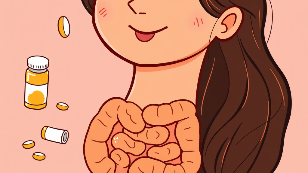 애사비 알약의 효능은? (cartoon 스타일)