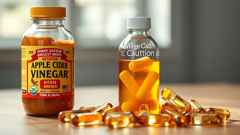 애사비 알약 섭취 시 주의사항은? (realistic 스타일)