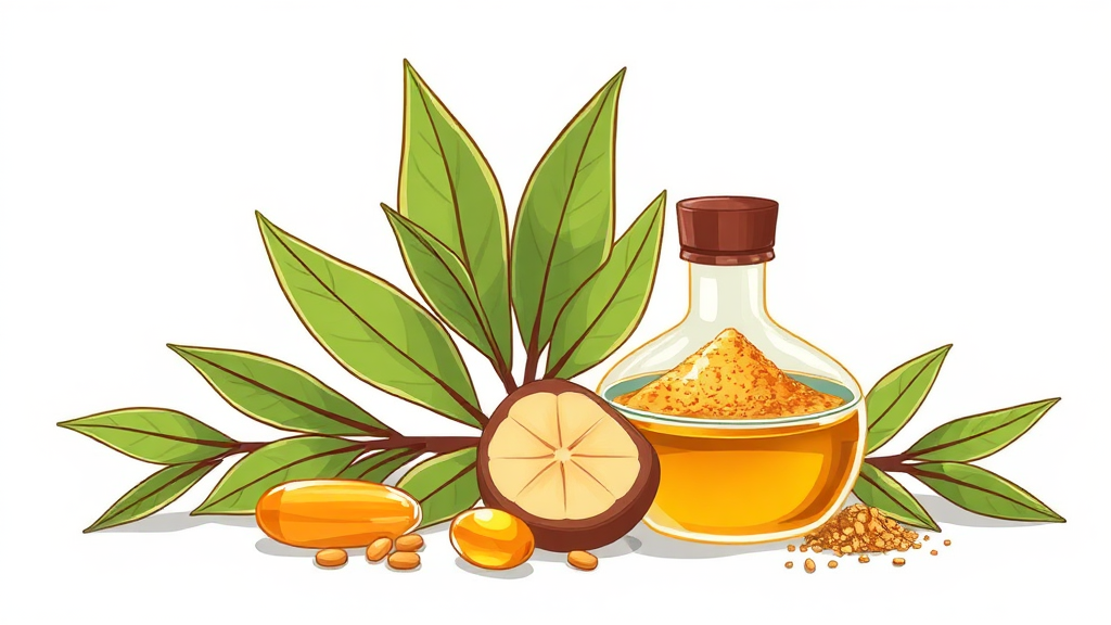 삼백초 추출물, 어떻게 먹어야 할까요? (illustration 스타일)