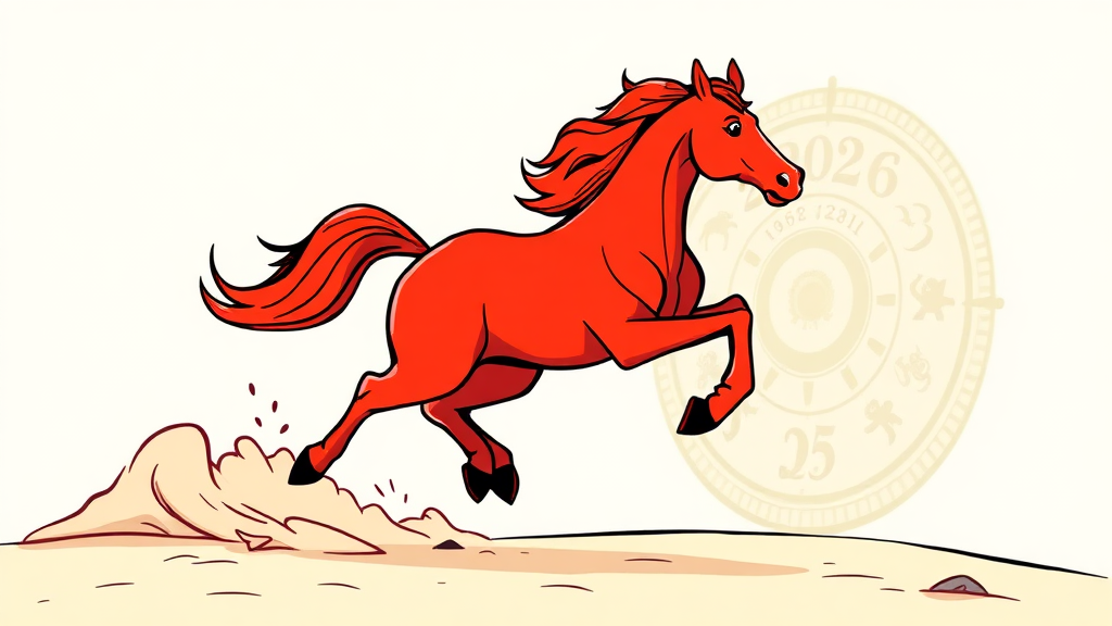 2026년 띠별 운세 심층 분석 (cartoon 스타일)