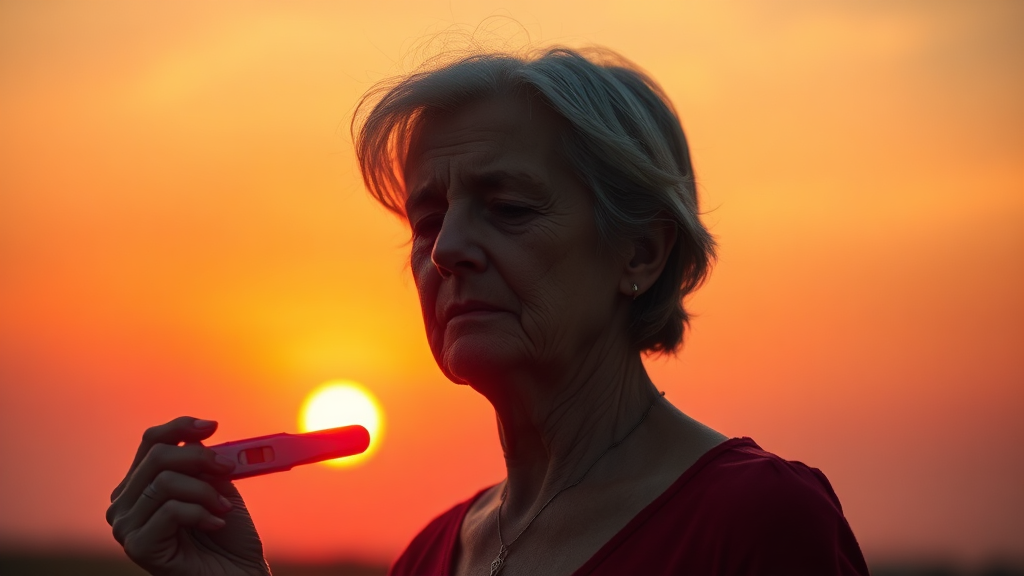 갱년기 테스트기 사용법 (realistic 스타일)