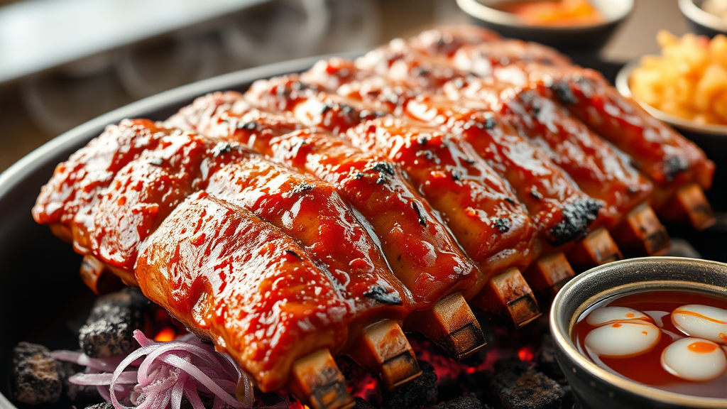 집에서 즐기는 박포갈비 레시피 (realistic 스타일)