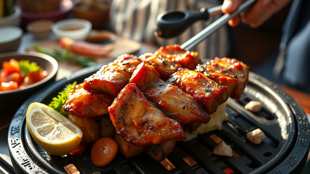 박포갈비 유래와 '설야멱' 기법 (realistic 스타일)