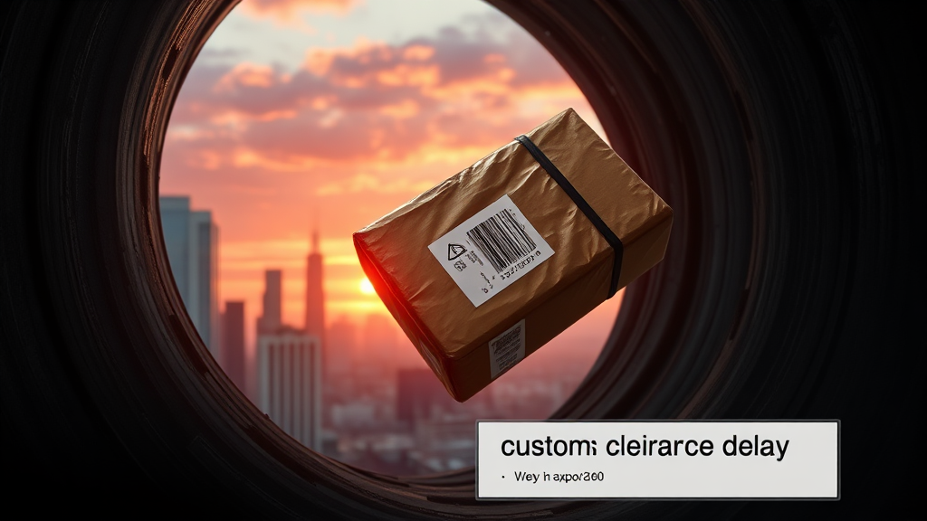 EMS 통관 절차 및 지연 사례, 알아두면 유용해요! (realistic 스타일)