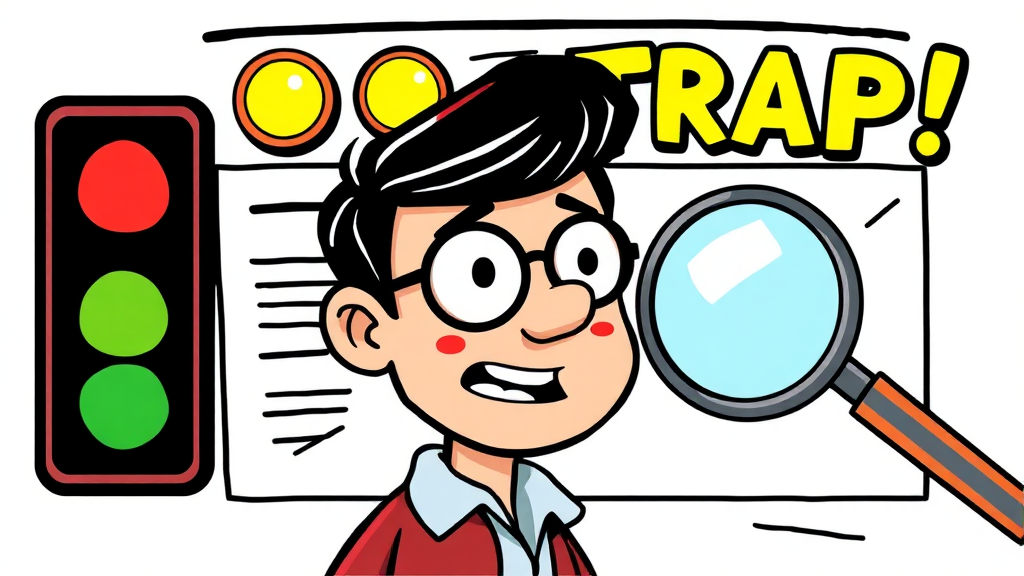 숏츠 수익 관련 주의사항 (cartoon 스타일)