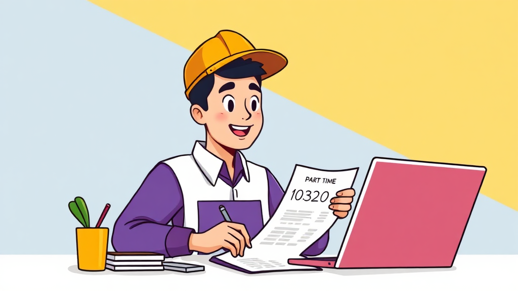 최저시급 계산기 사용법 (cartoon 스타일)