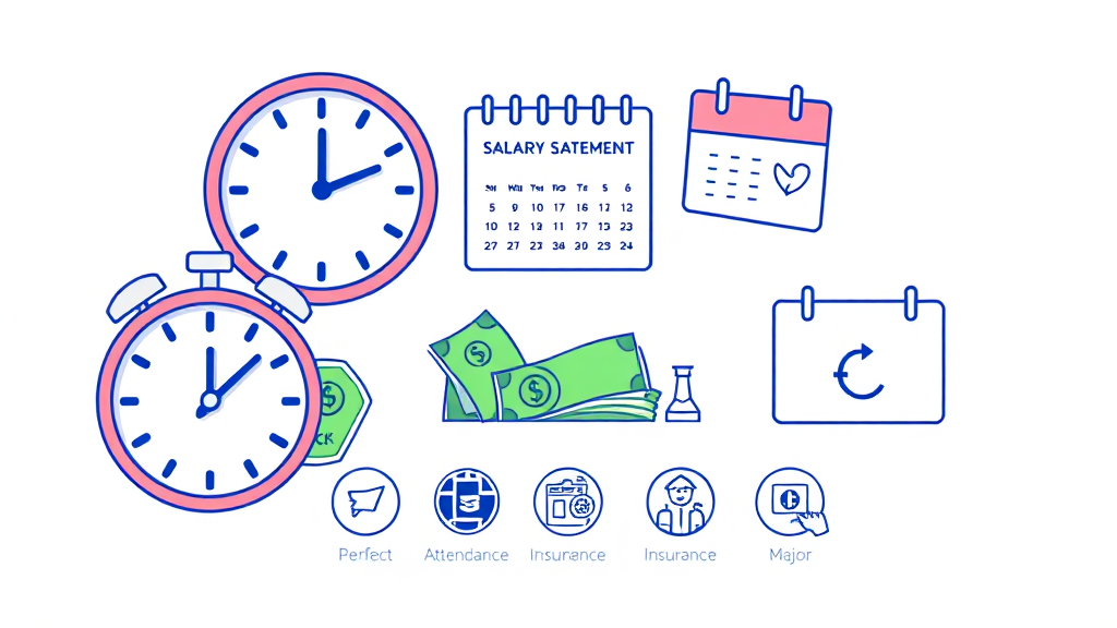 주휴수당 및 공제 항목 이해 (illustration 스타일)