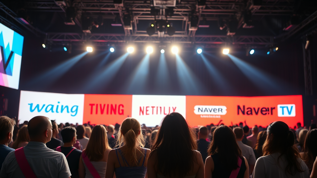 미스트롯4 다시보기: OTT 플랫폼 비교 (realistic 스타일)