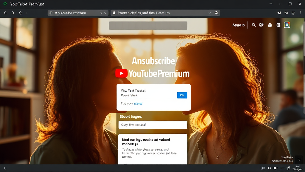 유튜브 프리미엄 해지 PC에서 간단 해지 (realistic 스타일)