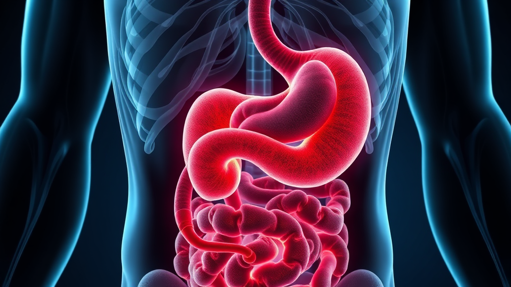 설마 소화불량인 줄 알았는데…" 절대 무시하면 안 되는 췌장암 초기 신호 4가지 3 초기 증상: 놓치지 말아야 할 신호 ,소화불량(realistic 스타일)