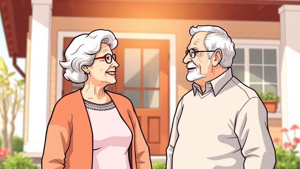 주택연금 가입 조건 (illustration 스타일)